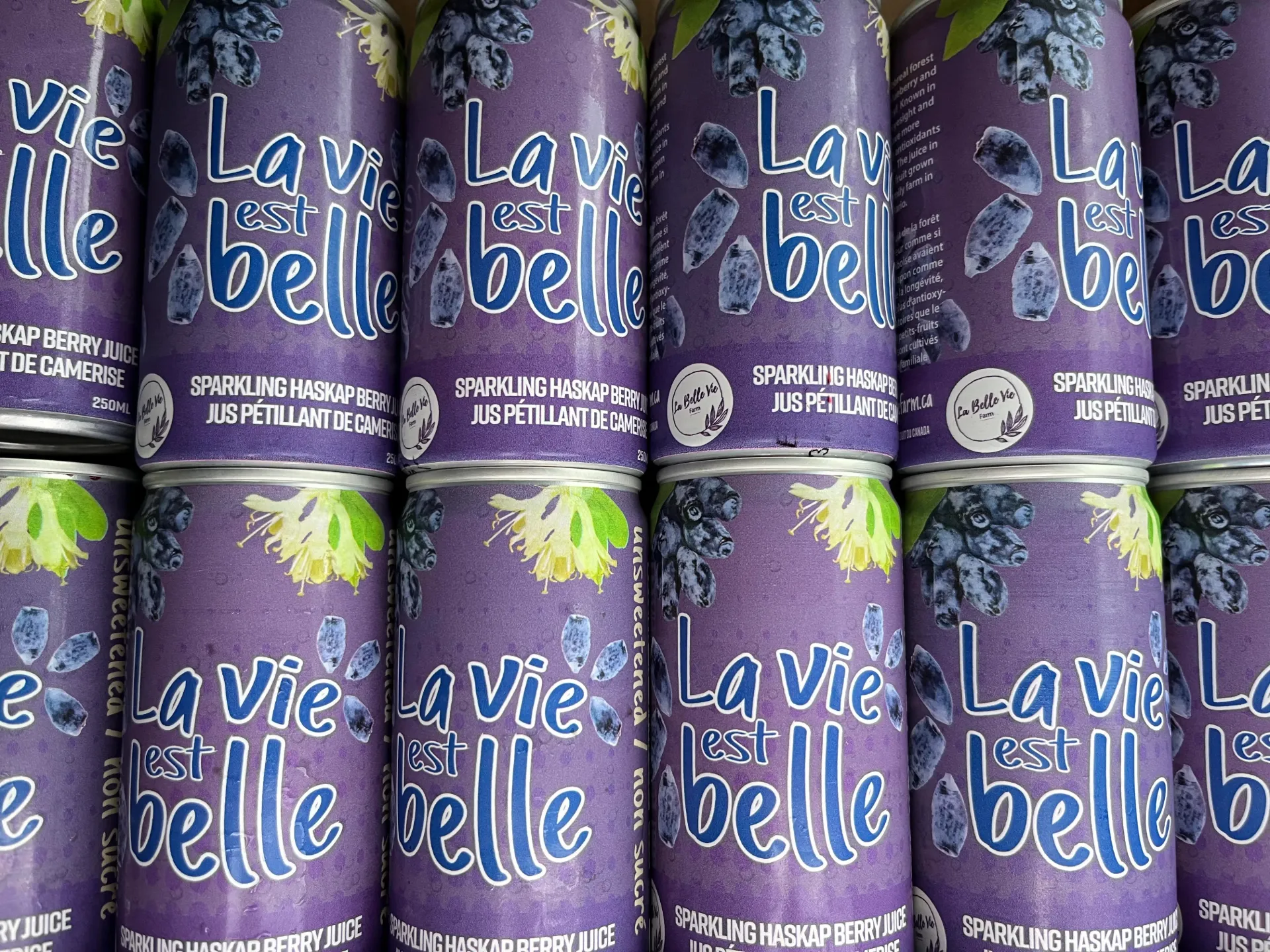 Sparkling Haskap Berry Juice