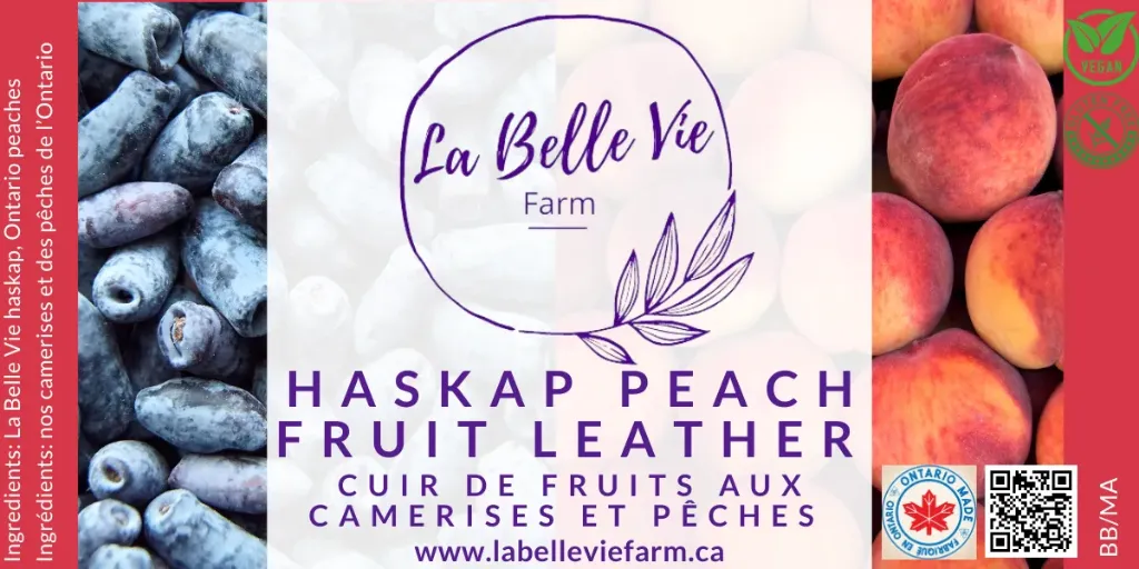 Fruit Leather - Haskap Peach